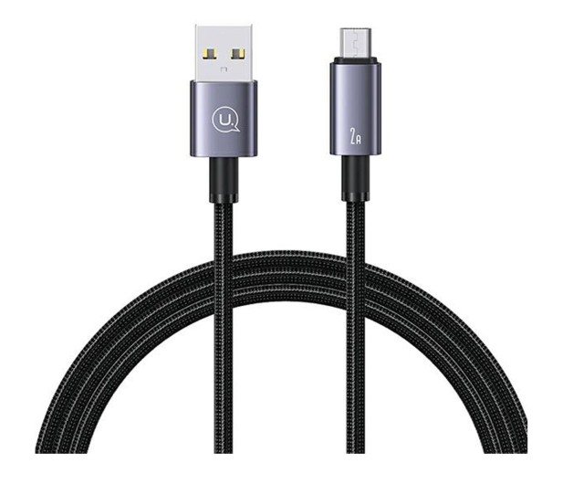USAMS Kabel USB na Micro-USB 2A 1,2m Fast Charging stalowy - 1569049 - zdjęcie